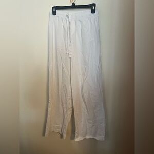 Zara White Pajama Pants
